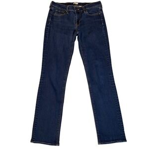 J.Crew Women's 27 Straight Jeans Dark Wash Stretch Denim 28" Inseam